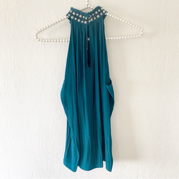 Ramy Brook Cara Embellished Mock-Neck Halter Top - Picture 5 of 12